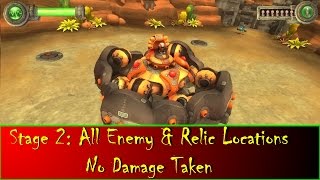 Blue Rider: Stage 2 - All Enemy/Relic Locations: No Damage Taken