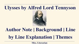 Ulysses by Alfred Tennyson |Background| Line by line Explanation| Themes #ulysses #ulyssessummary