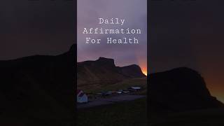 Affirmation For Health, Mind & Body 💜 Listen Daily For Instant Manifestation #shorts #manifestation