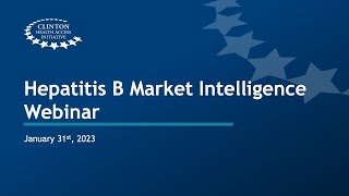 Hepatitis B Market Intelligence Webinar - Jan 31 2023