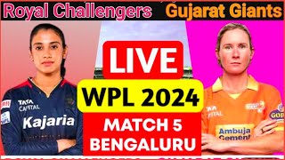 Women's Premier League 2024 | WPL Royal Challengers Bangalore VS Gujarat Giants | Bangalore