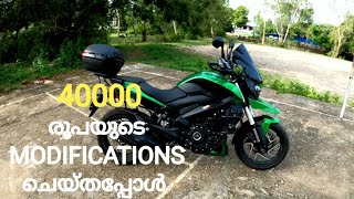 40000💲 രൂപയുടെ MODIFICATIONS.....Touring purpose ന് ആവിശ്യം ആയ MODIFICATIONS ചെയ്തപ്പോൾ #dominar400