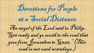 Devotions for People at a Social Distance -- January 17, 2023