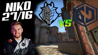 CSGO POV G2 NIKO (27/16) VS ENDPOINT INFERNO BLAST Premier Spring Showdown 2021 13.04.21!