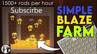 EASY BLAZE FARM 1.20.1 - 1,200+ RODS  PRE /H  Minecraft tutorial