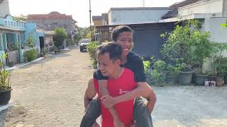 20 minutes PiggyBack Challenges Around The Village🤍