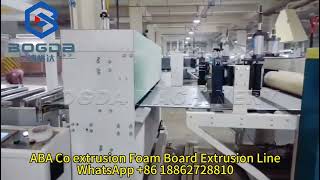 ABA Co extrusion PVC WPC Foam Board Extrusion Line 3-20mm 0.33-0.7 density BOGDA