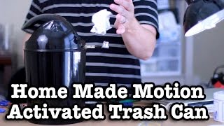 Home Made Motion Activated Trash Can