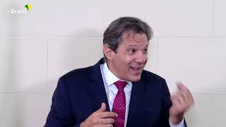 20/7/2023 Quebra-Queixo com Ministro Haddad após apresentar as 17 propostas ao Mercado Financeiro.