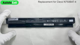 Replacement battery for Clevo N750BAT-4 14.4V 31Wh 4 cells