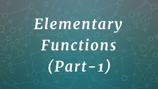 Elementary Functions(Step,Ramp,Parabolic).