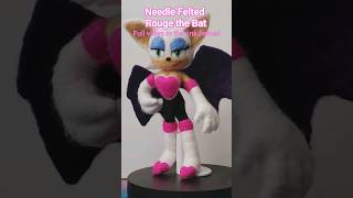 Needle Felted Rouge the Bat Preview || Sonic the Hedgehog #shorts