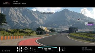 Ferrari 330 P4 race camera view around Dragontrail Gran Turismo®SPORT