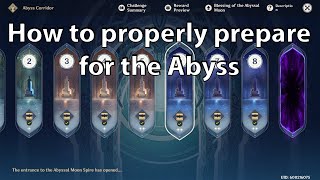 How to prepare/gear for Abyss CORRECTLY [Genshin Impact]