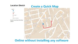 Creating a simple map (or sketch) directly on Google Maps