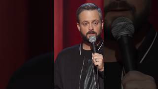 Nate Bargatze doesn’t like the information his wife gives him Part 1 😂 #standupcomedy #shorts