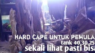 hard cape untuk aquascape mudah untuk pemula 40.25.30 bajet minim