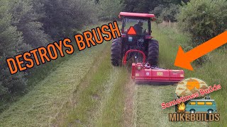 Installing a Multiplier & Delmorino CS158M 62” Flail Mower on Kubota MX6000 - Uncle Charlies Cabin 3