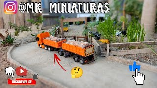 meu Iveco no bitrem 🤔#miniaturasdecaminhão #brinquedos #miniaturas #minis #fazenda