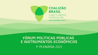 1ª Plenária Coalizão Brasil 2021 - FÓRUM POLÍTICAS PÚBLICAS E INSTRUMENTOS ECONÔMICOS