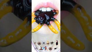 asmr GUMMY SPIDER🕷️ HALLOWEEN MASHUP 🕷️👁️🧛‍♀️ satisfying eating sounds mukbang 먹방