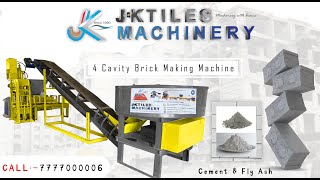 4 CAVITY FLY ASH BRICK MAKING MACHINE IN JK TILES MACHINERY