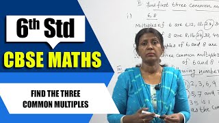 6th Std CBSE Maths Syllabus | Chapter-3 | Find the three common Multiples