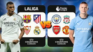 Premier League vs La Liga, dar se joacă în Champions League 🏆 Experiment FC 25