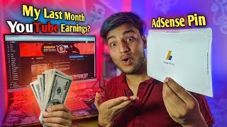 My YouTube Earning?🤑 +  AdSense Pin Bhi Aa gya!🤩💲🔥