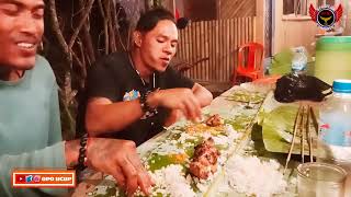 MUKBANG‼️Makan Bersama Diatas Daun Pisang #makan #rage  #mukbang