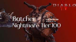 Diablo 4: Butcher (Lvl 154) Nightmare T100