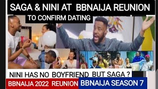 SAGA & NINI AT REUNION DATING CONFIRMATION ?, BBNAIJA REUNION 2022,SHINE YOUR EYE REUNION, BBN 2022