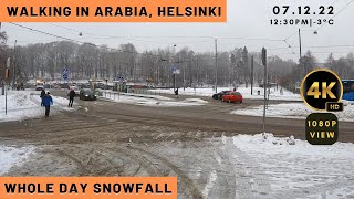 Walking in Arabia, Helsinki in Snowfall!