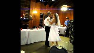 Dancing with Dad at our wedding