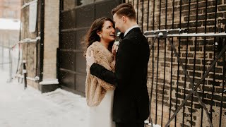 You Belong Here | Delaney & Tony DeLanghe Wedding | Aria Minneapolis Winter Wedding