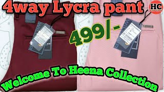 India’s cheapest 4-Way Lycra Pants| Imp Forway Lycra pants For Mens, Heena Collection