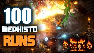 🔥 100 Mephisto Runs In Hell Using 400% Magic Find #D2R #ARPG