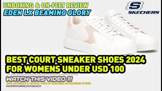 Unboxing & review on feet SKECHERS CLASSIC COURT EDEN LX 185000-ROS WOMENS SNEAKERS SHOES ORIGINAL