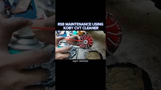 RS8 MAINTENANCE USING KOBY CVT CLEANER #hondabeat #ytshort #shortsvideo #shortvideo #youtubeshorts