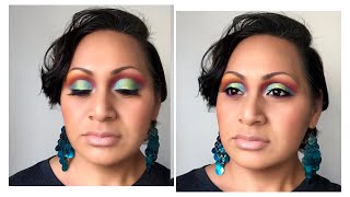 JUVIA’S PLACE ZULU PALATTE | Bold Colorful Cut Crease Makeup look