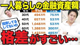 金融資産の中央値が70万円下がっている！投資をしている・していないの格差が広がっています【最新データ】