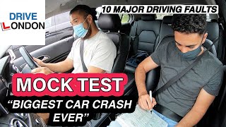 'Biggest Car Crash Ever' of a Learner Driving Mock Test UK - London 2021