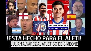 PRENSA MUNDIAL SORPRENDIDA a la llegada de ALVAREZ al ATL. MADRID y GUARDIOLA ENOJADO