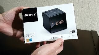 Sony Icf-C1 Rádio Relógio Digital Unboxing pequena análise BRASIL ASSISTA ANTES DE COMPRAR