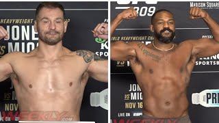 UFC 309 Official Weigh-Ins: Jon Jones vs Stipe Miocic