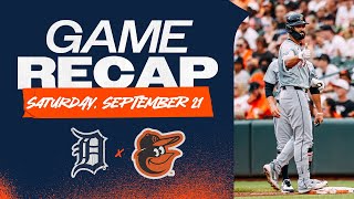 Game Highlights: Trey Sweeney Makes an Incredible Catch, Tigers Win in Extra Innings | 9/21/24