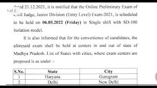 M.P. Civil Judge 2022 Prelims Date Out | Vacancy | Imp. Updates #Mpjudiciary2021 #civiljudge #mpsc