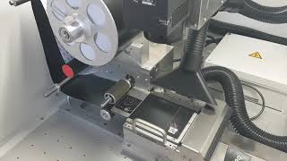 Laserfolie automatisch beschriften und zuschneiden, automatically mark and cut laserfoils