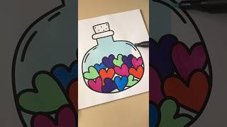 My coloring vault | a bottle full of love 💕 🩵