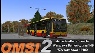 OMSI 2 1080p 60fps Warszawa Bemowo, Linia 149+Mercedes -Benz Conecto #4400